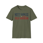 "Mostly Harmless, Fully American" T‑Shirt