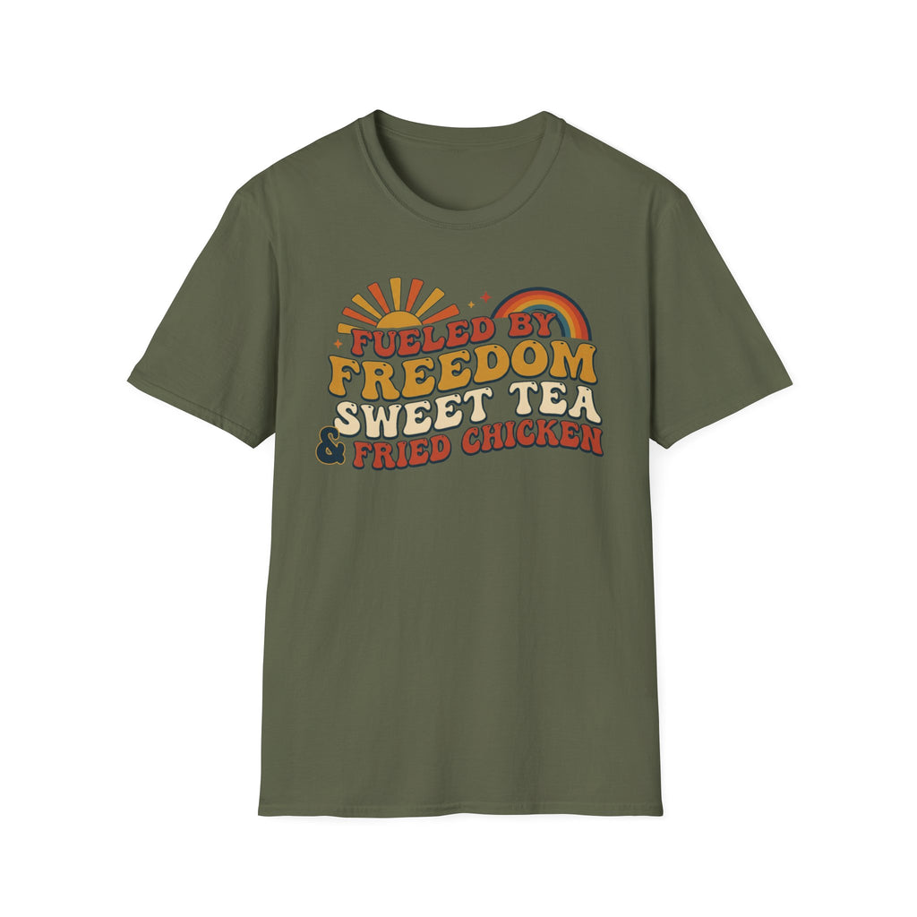 "Fueled by Freedom, Sweet Tea & Fried Chicken" T-Shirt