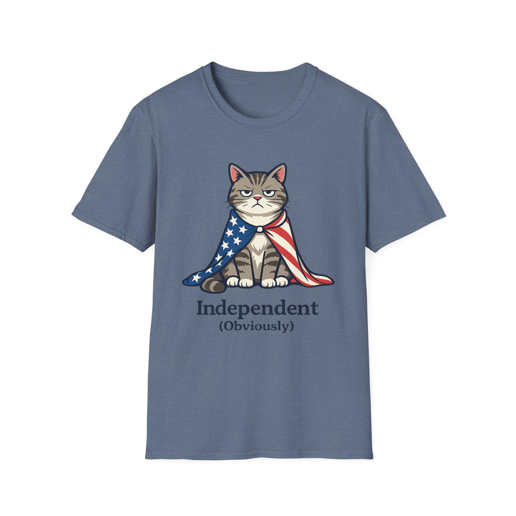 "Independent" Patriotic Cat T-Shirt