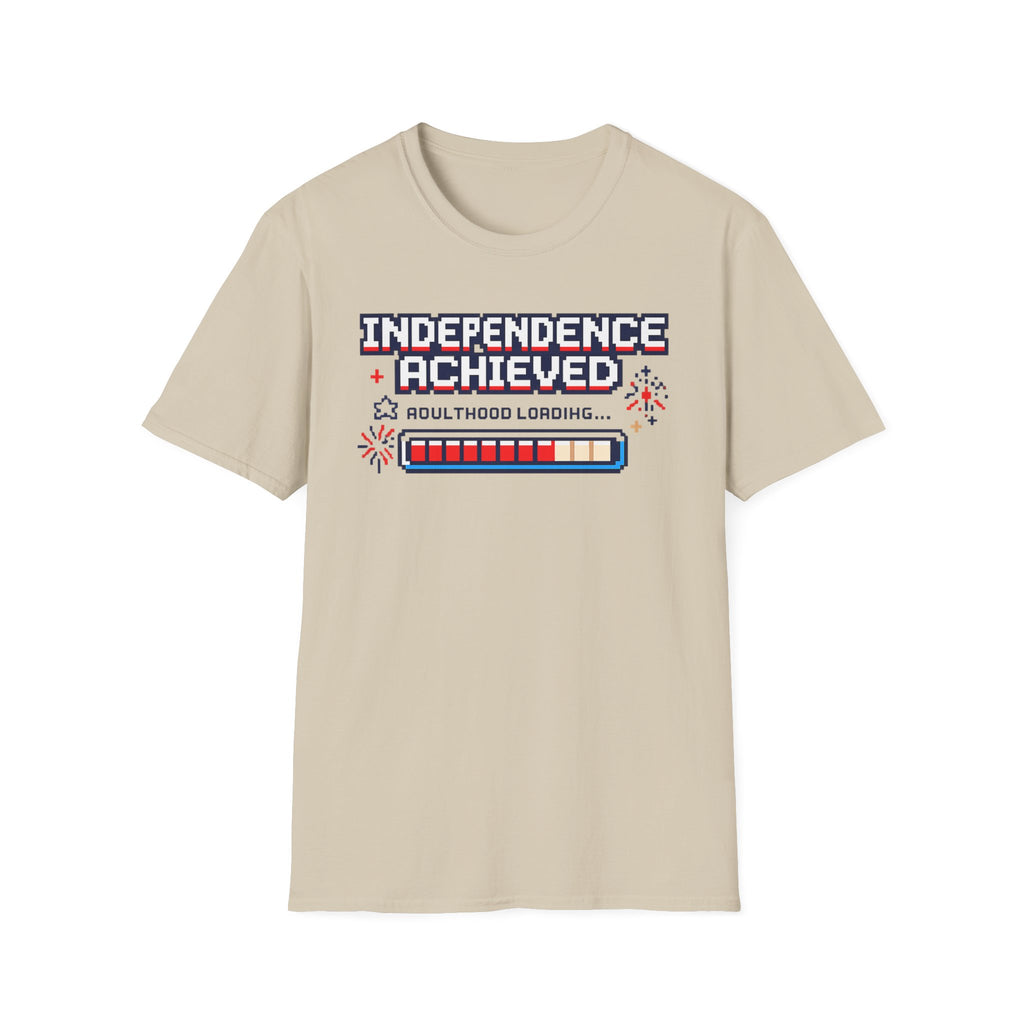 "Independence Achieved: Adulthood Loading" T-Shirt