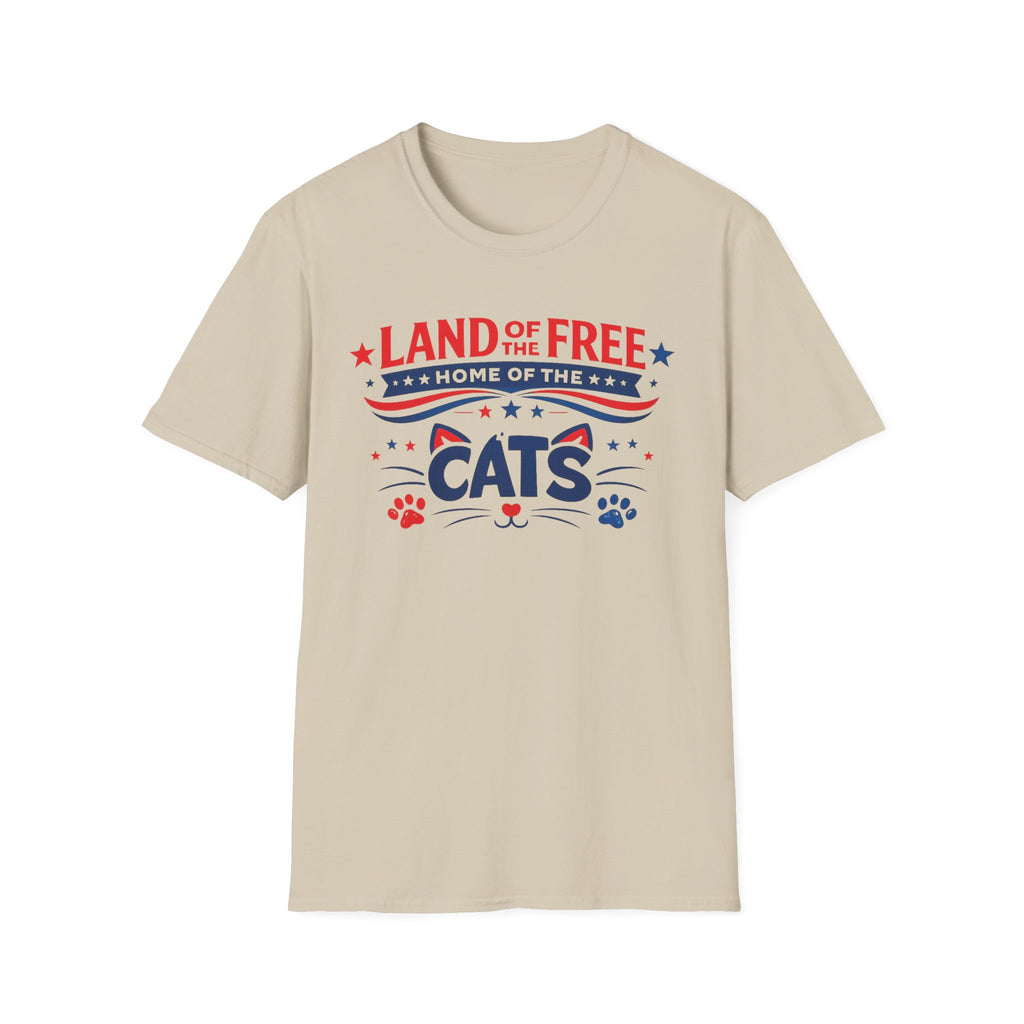 "Land of the Free Home of the Cats" T-Shirt