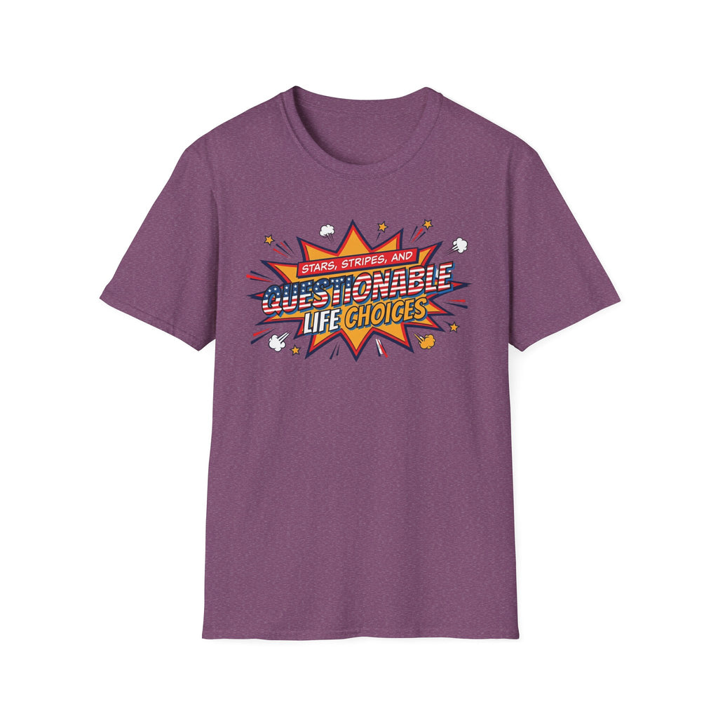 "Questionable Life Choices" Retro Comic T-Shirt