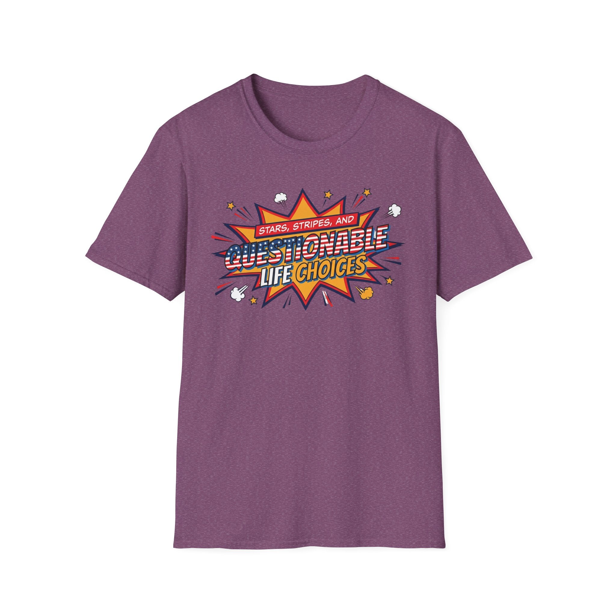 "Questionable Life Choices" Retro Comic T-Shirt