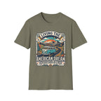 "Living the American Dream" Retro Camper Van T-Shirt
