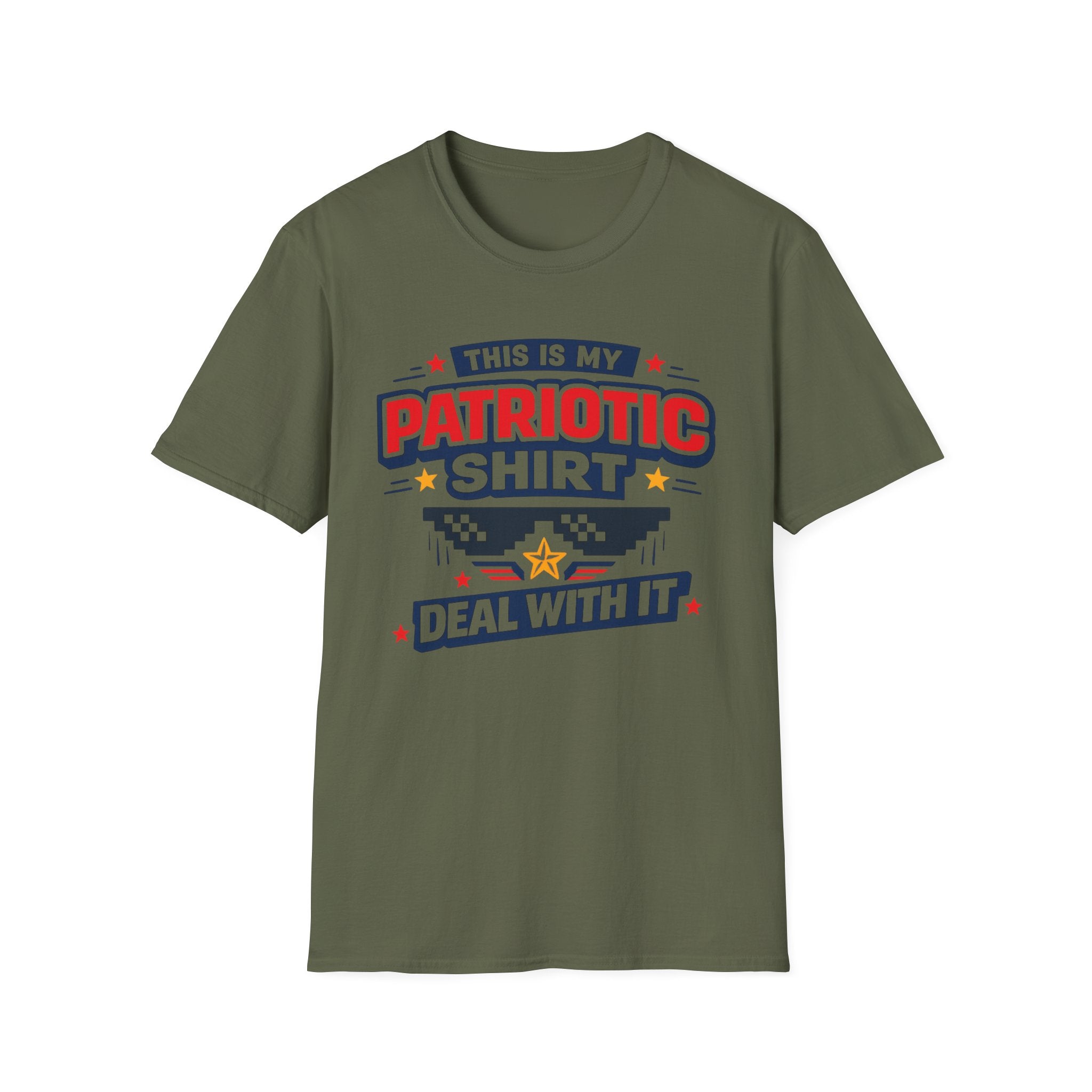 "This Is My Patriotic Shirt, Deal With It" T-shirt