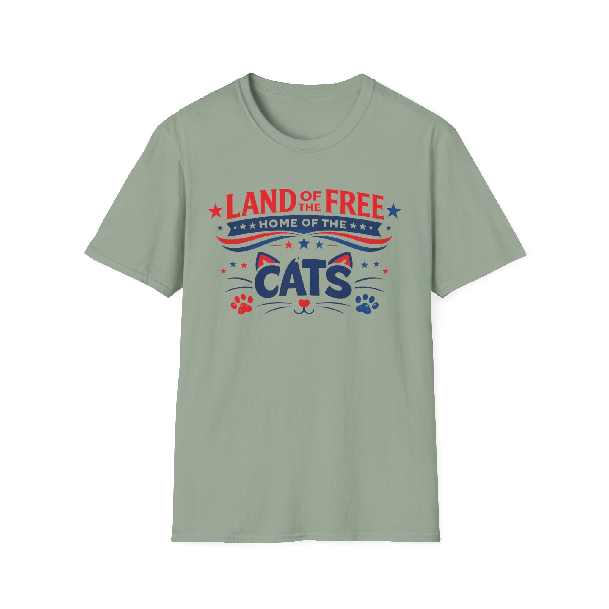 "Land of the Free Home of the Cats" T-Shirt