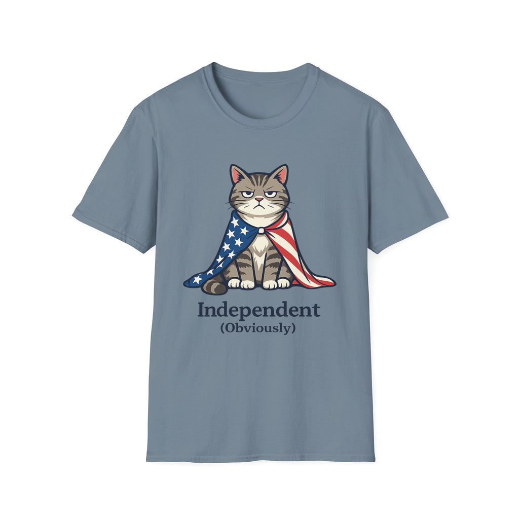 "Independent" Patriotic Cat T-Shirt