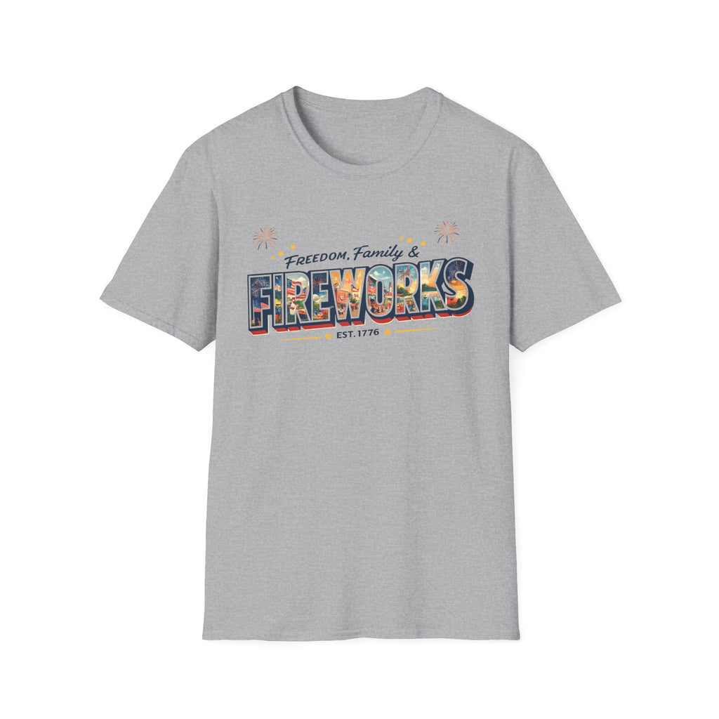 "Freedom, Family & Fireworks" T-Shirt