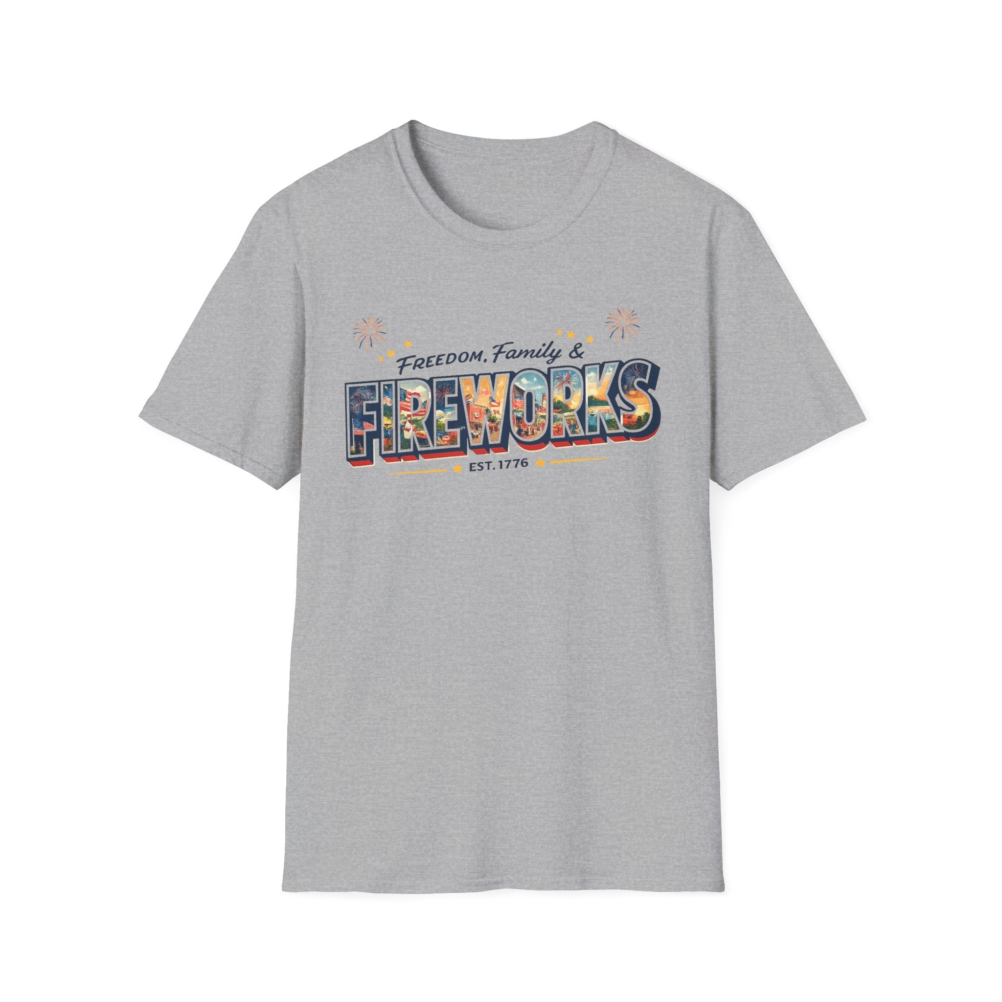 "Freedom, Family & Fireworks" T-Shirt