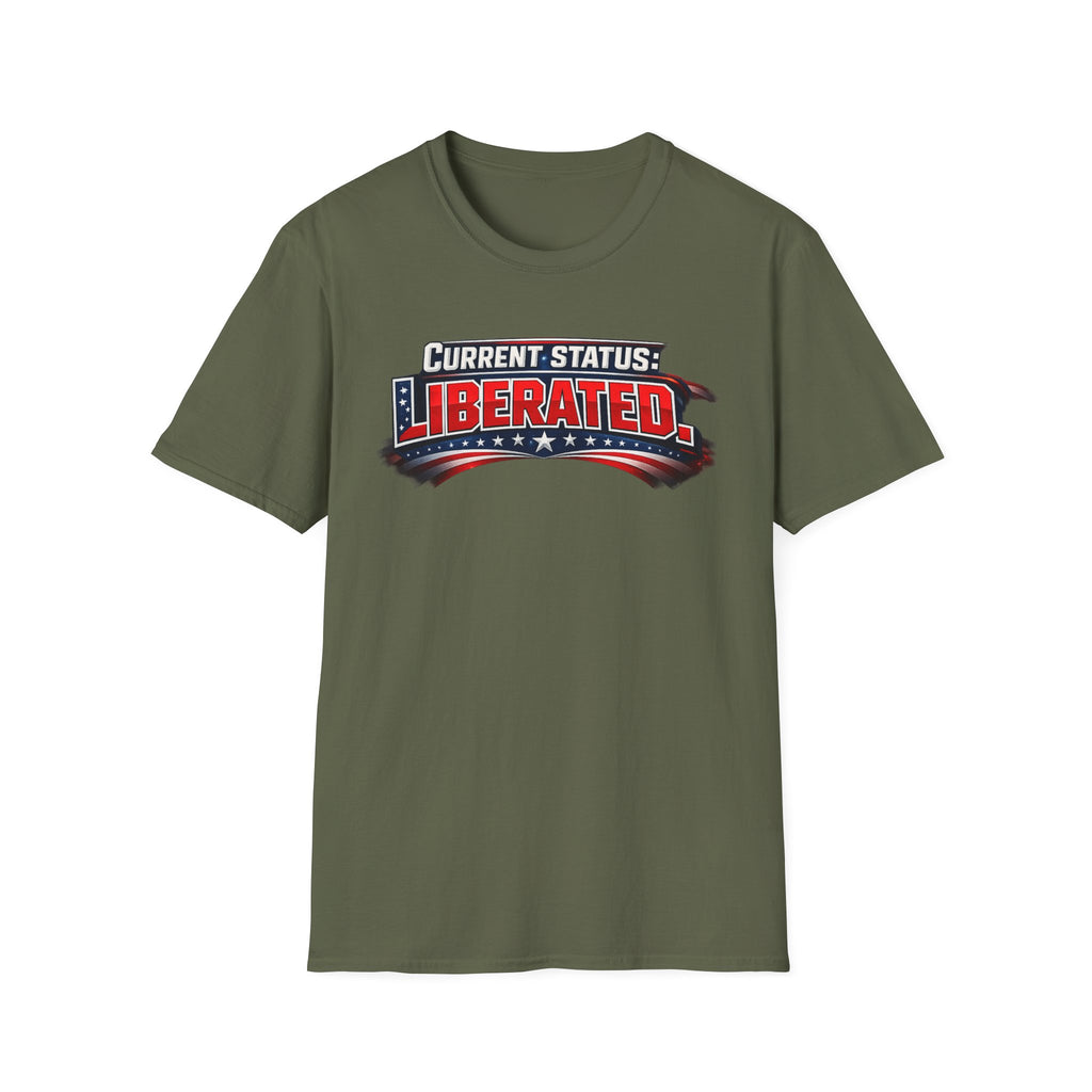 "Current Status: Liberated" T-Shirt