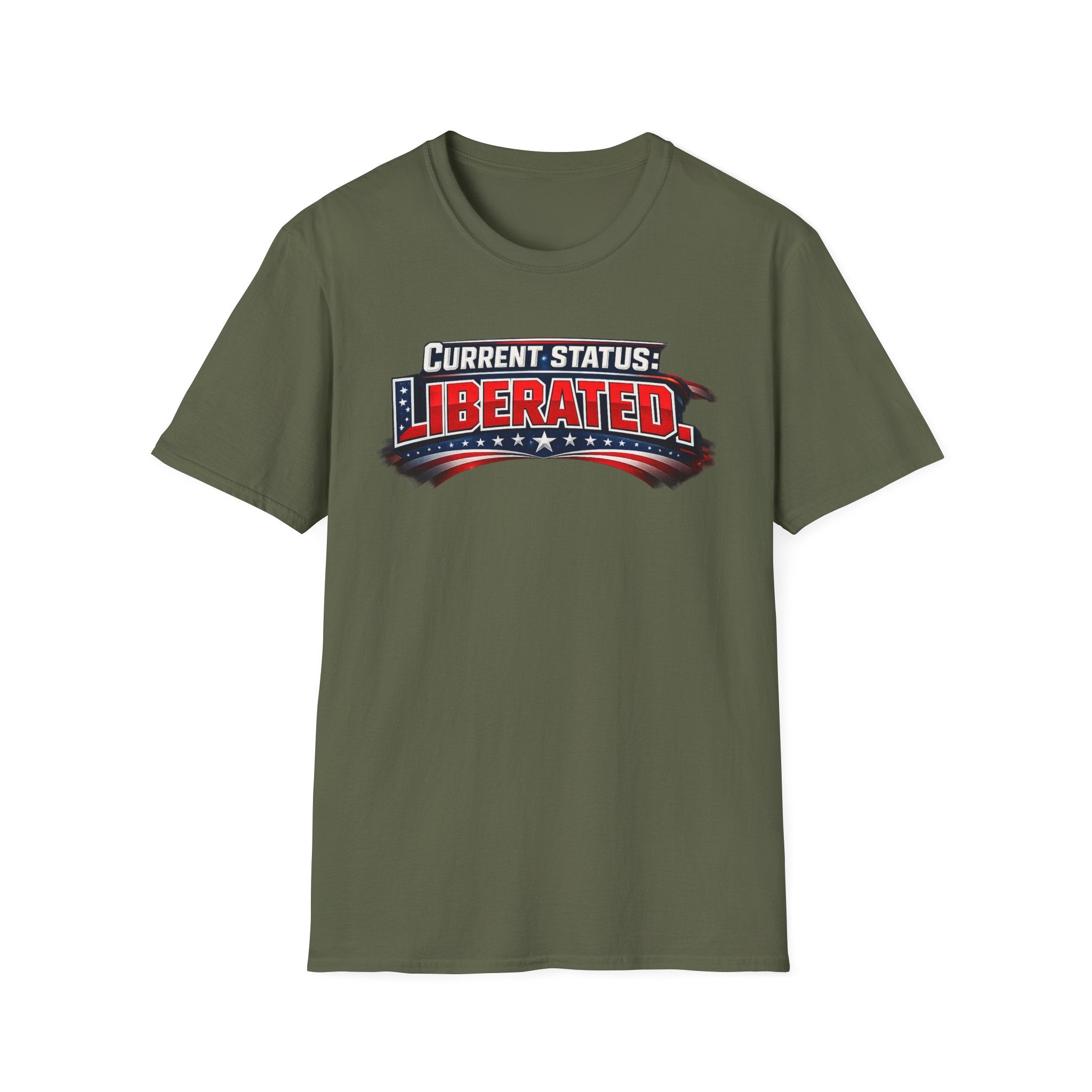 "Current Status: Liberated" T-Shirt