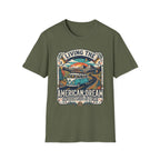"Living the American Dream" Retro Camper Van T-Shirt