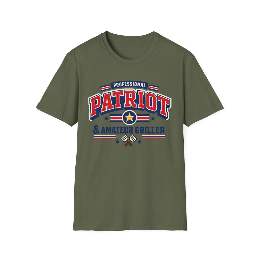 "Professional Patriot & Amateur Griller" T-Shirt