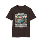 "Living the American Dream" Retro Camper Van T-Shirt