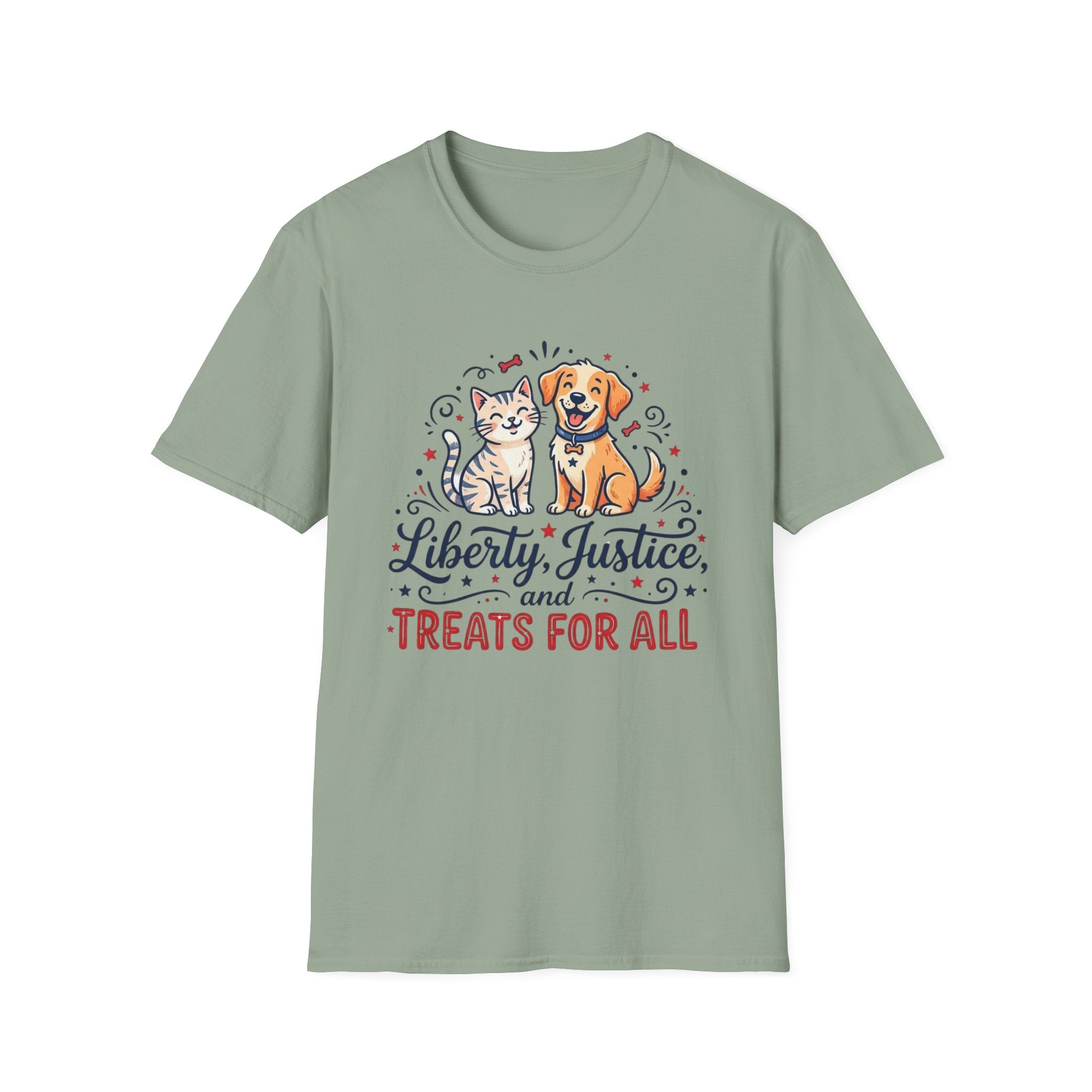 “Liberty, Justice, and Treats For All” T‑Shirt