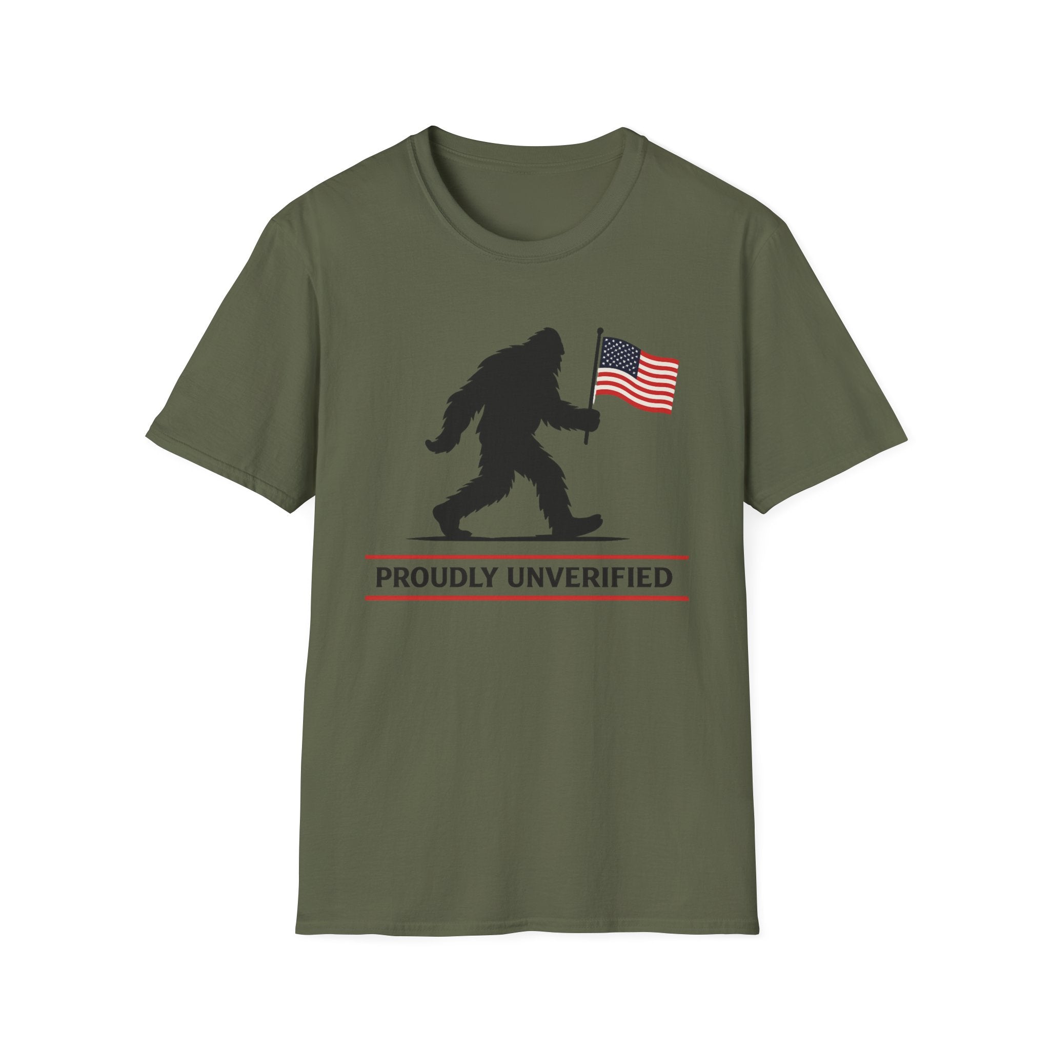 "Proudly Unverified" Sasquatch T-Shirt
