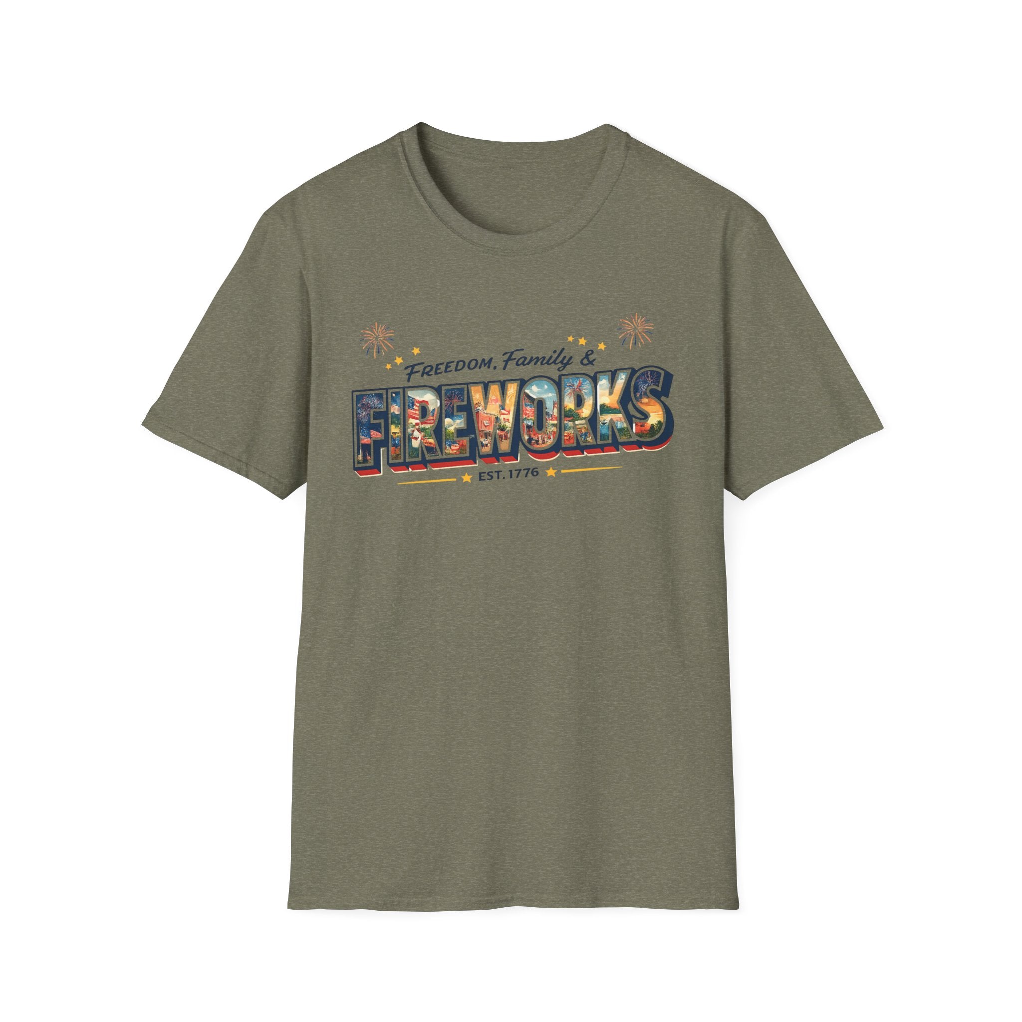"Freedom, Family & Fireworks" T-Shirt