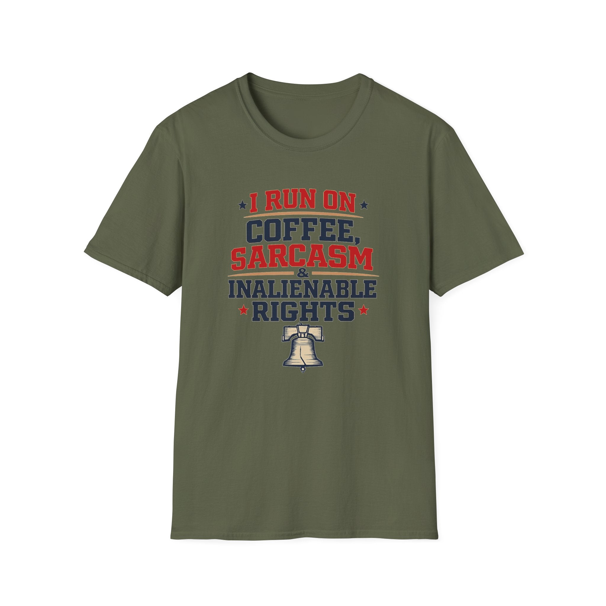 "Coffee, Sarcasm & Inalienable Rights" T-Shirt