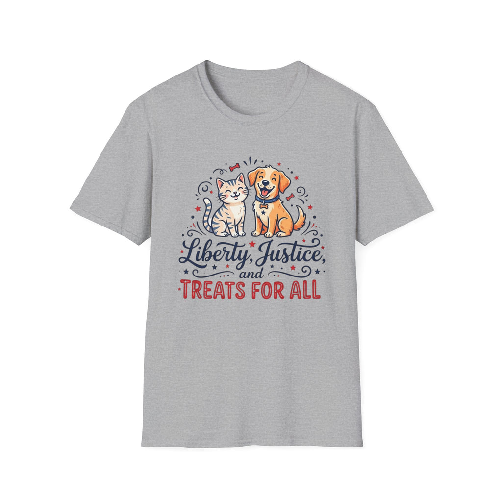 “Liberty, Justice, and Treats For All” T‑Shirt