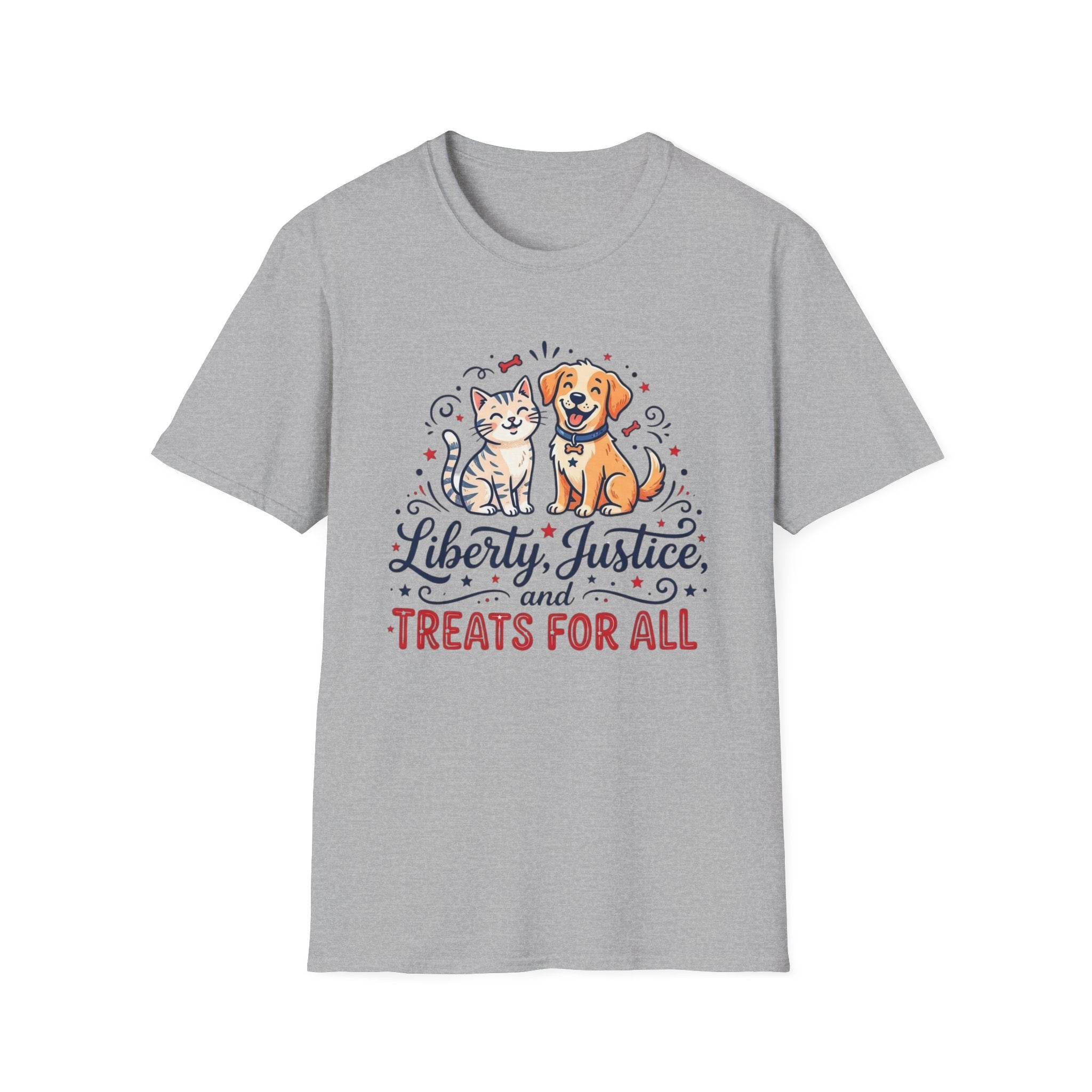 “Liberty, Justice, and Treats For All” T‑Shirt