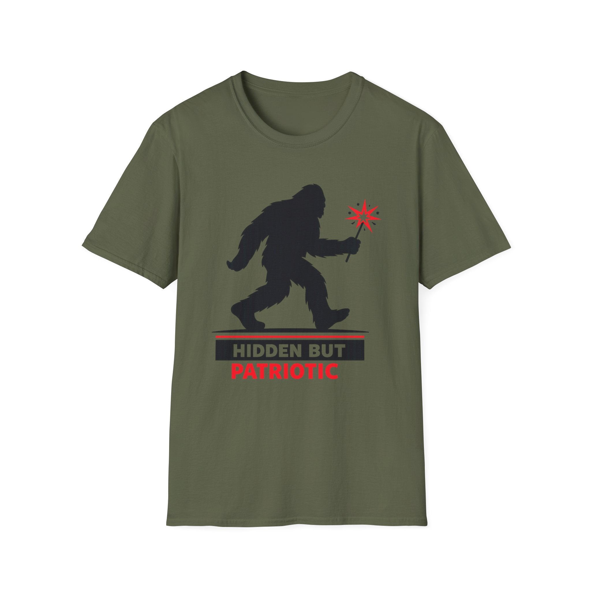 "Hidden But Patriotic" Bigfoot T-Shirt