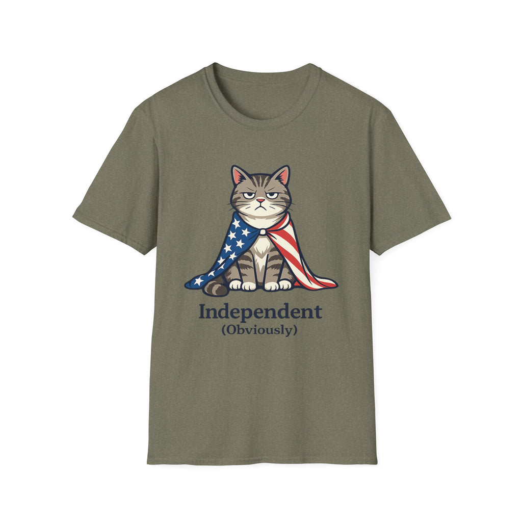 "Independent" Patriotic Cat T-Shirt
