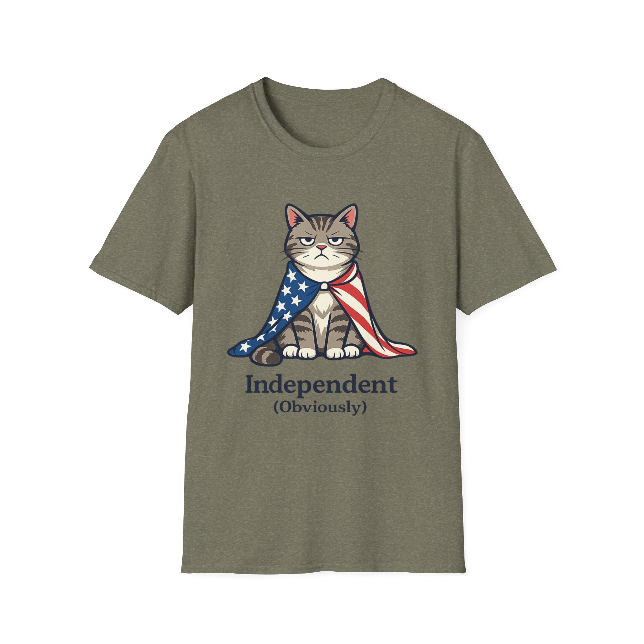 "Independent" Patriotic Cat T-Shirt