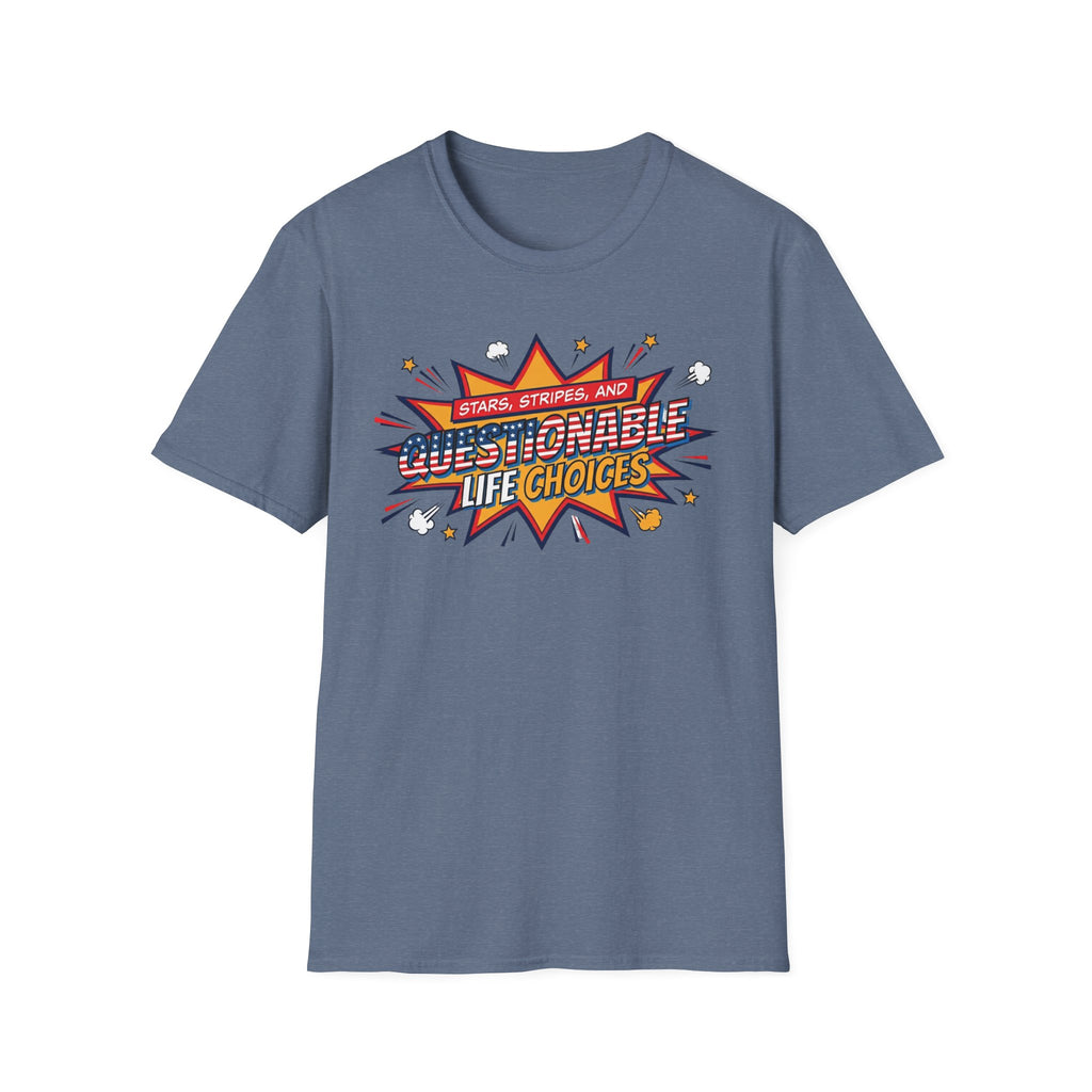 "Questionable Life Choices" Retro Comic T-Shirt