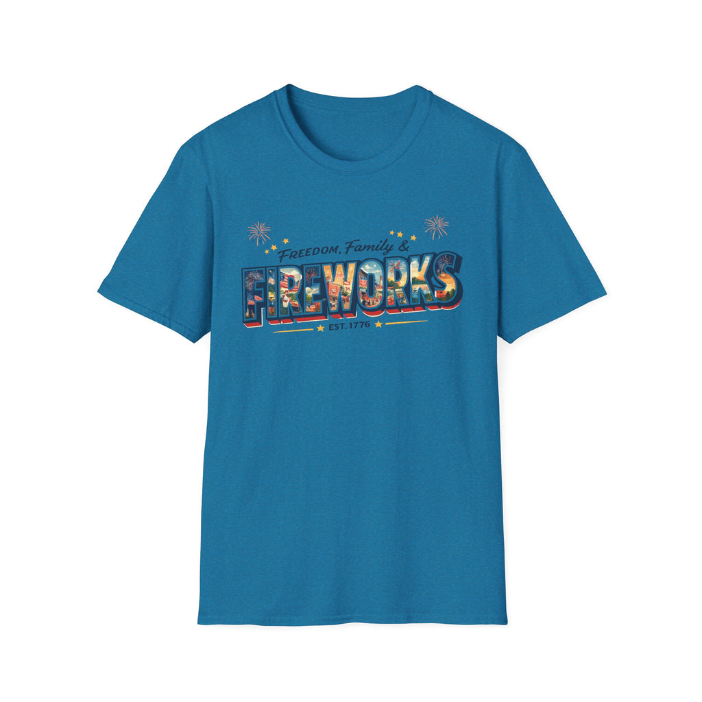 "Freedom, Family & Fireworks" T-Shirt