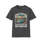 "Living the American Dream" Retro Camper Van T-Shirt