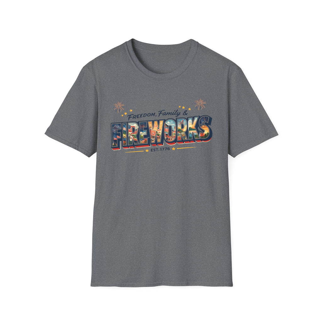 "Freedom, Family & Fireworks" T-Shirt