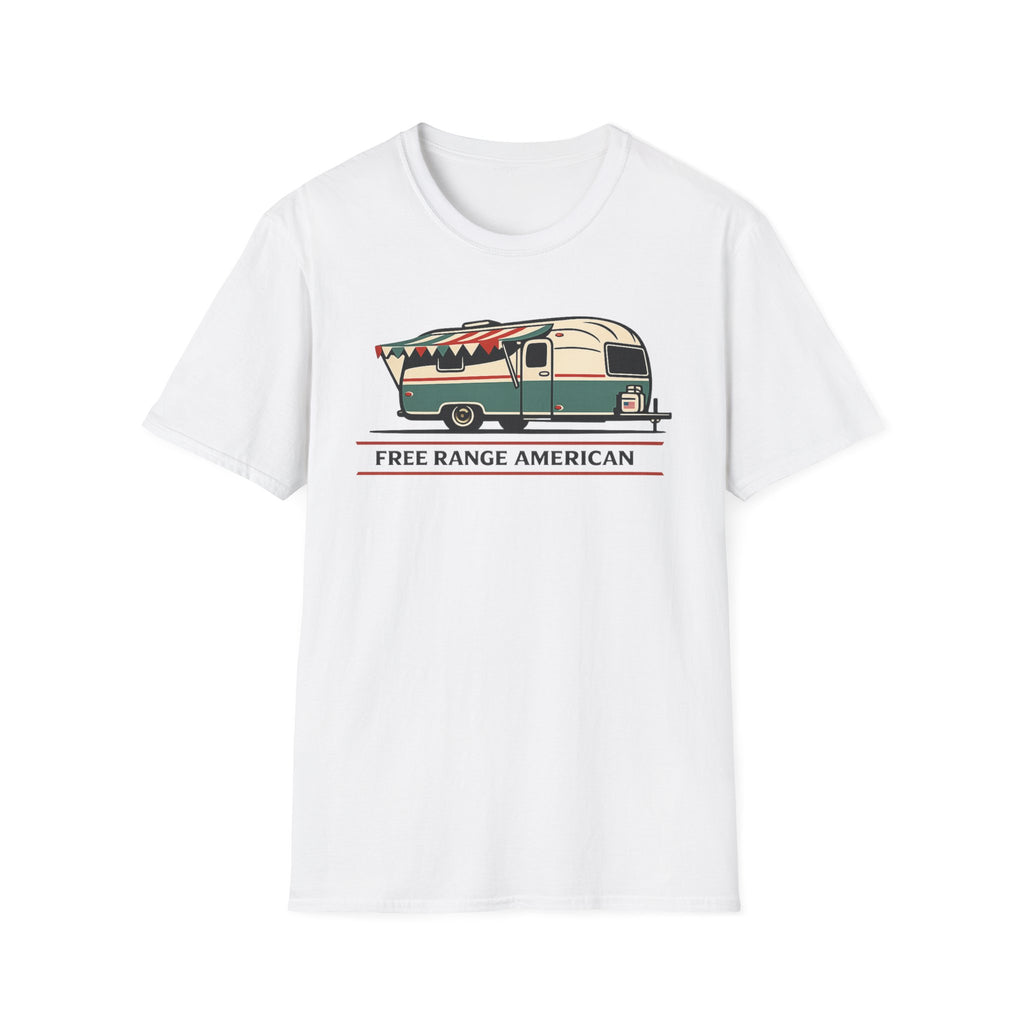 "Free Range American" Retro RV T-Shirt