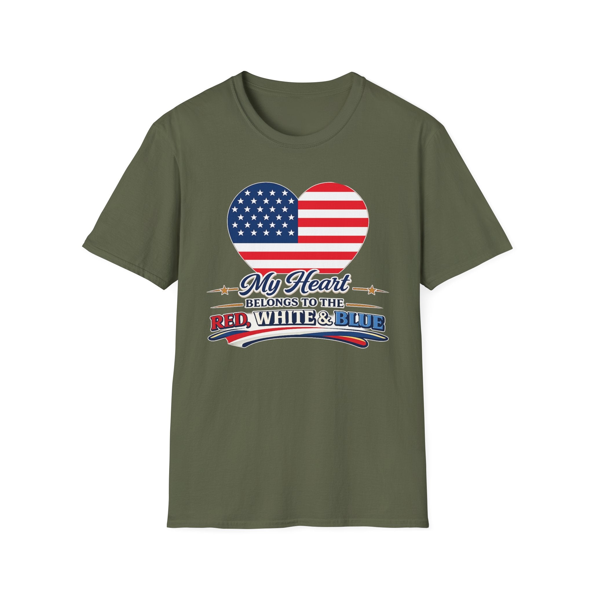 "My Heart Belongs to the Red, White & Blue" T-Shirt