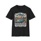"Living the American Dream" Retro Camper Van T-Shirt