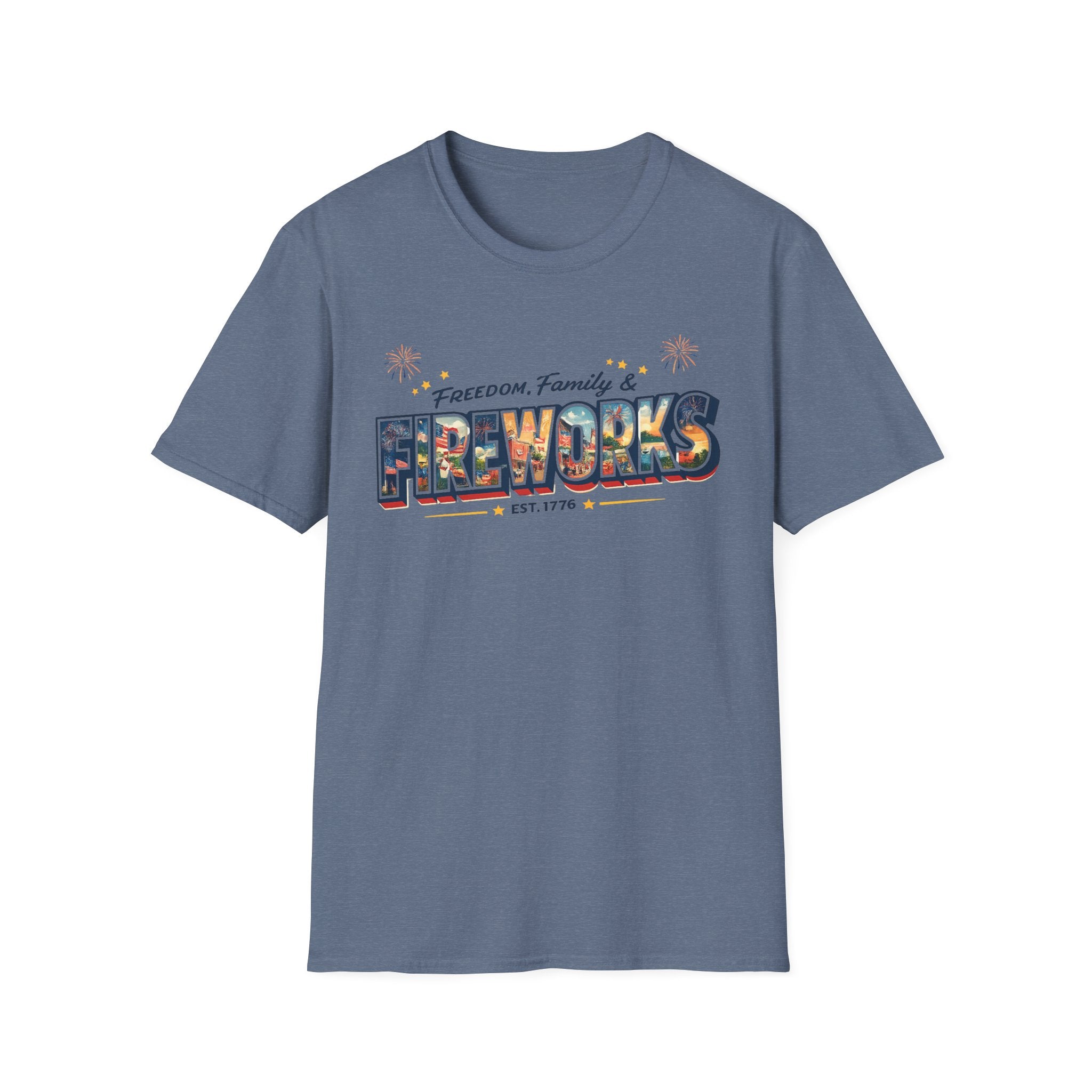 "Freedom, Family & Fireworks" T-Shirt