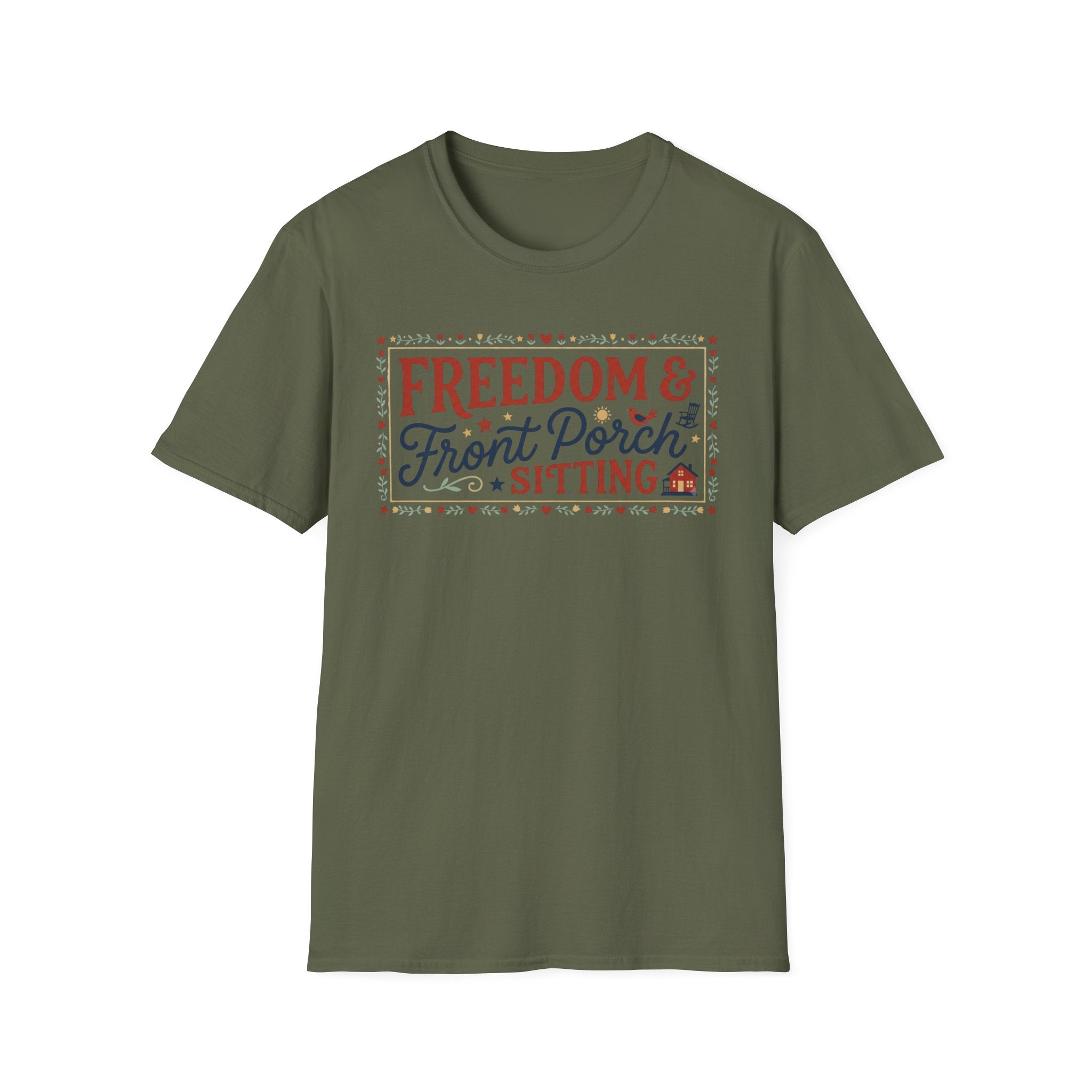 "Freedom & Front Porch Sitting" T-Shirt