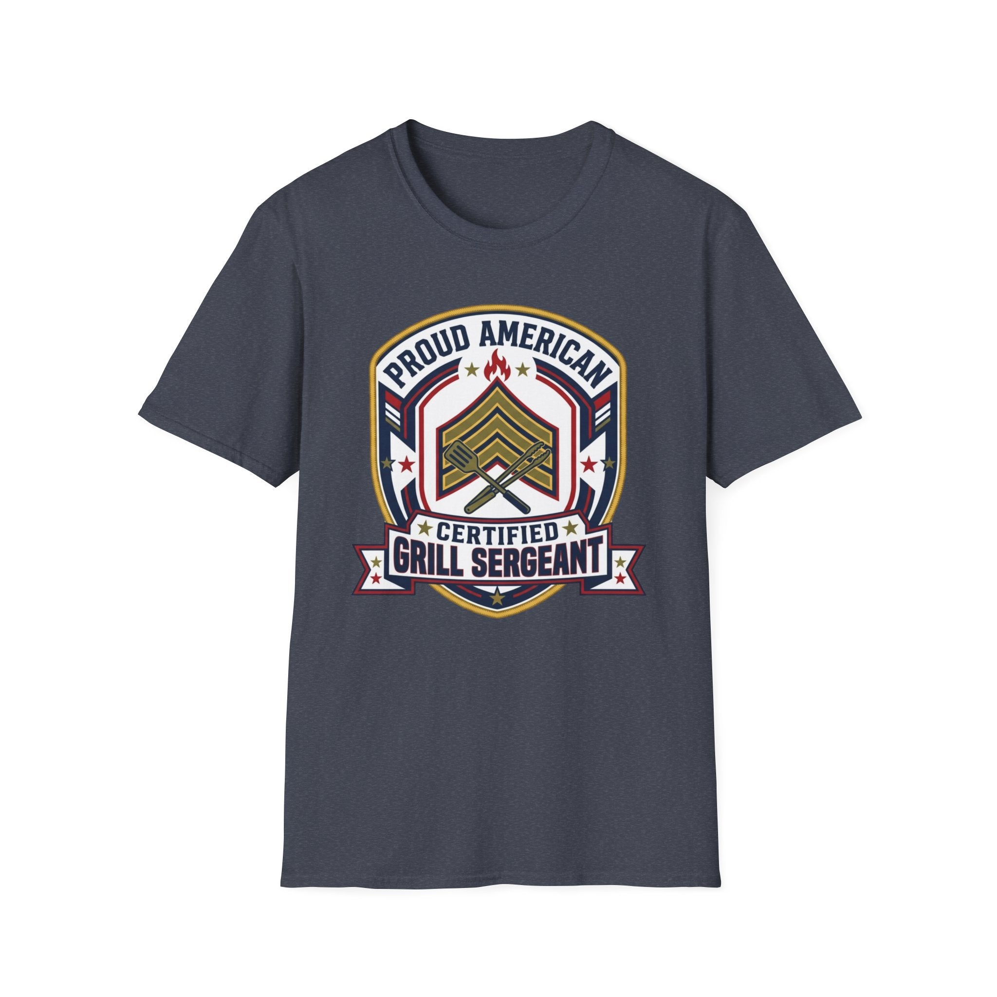 "Proud American Certified Grill Sergeant" T-Shirt