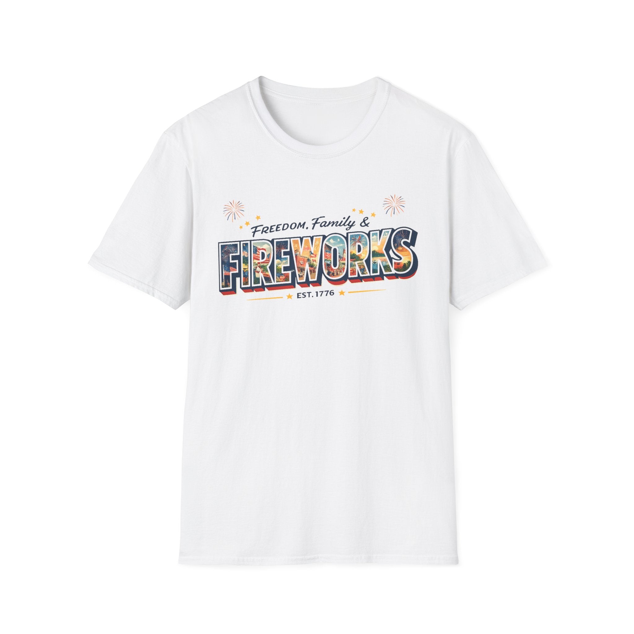 "Freedom, Family & Fireworks" T-Shirt