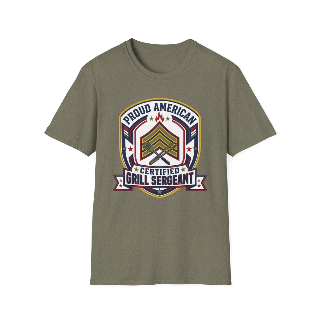"Proud American Certified Grill Sergeant" T-Shirt