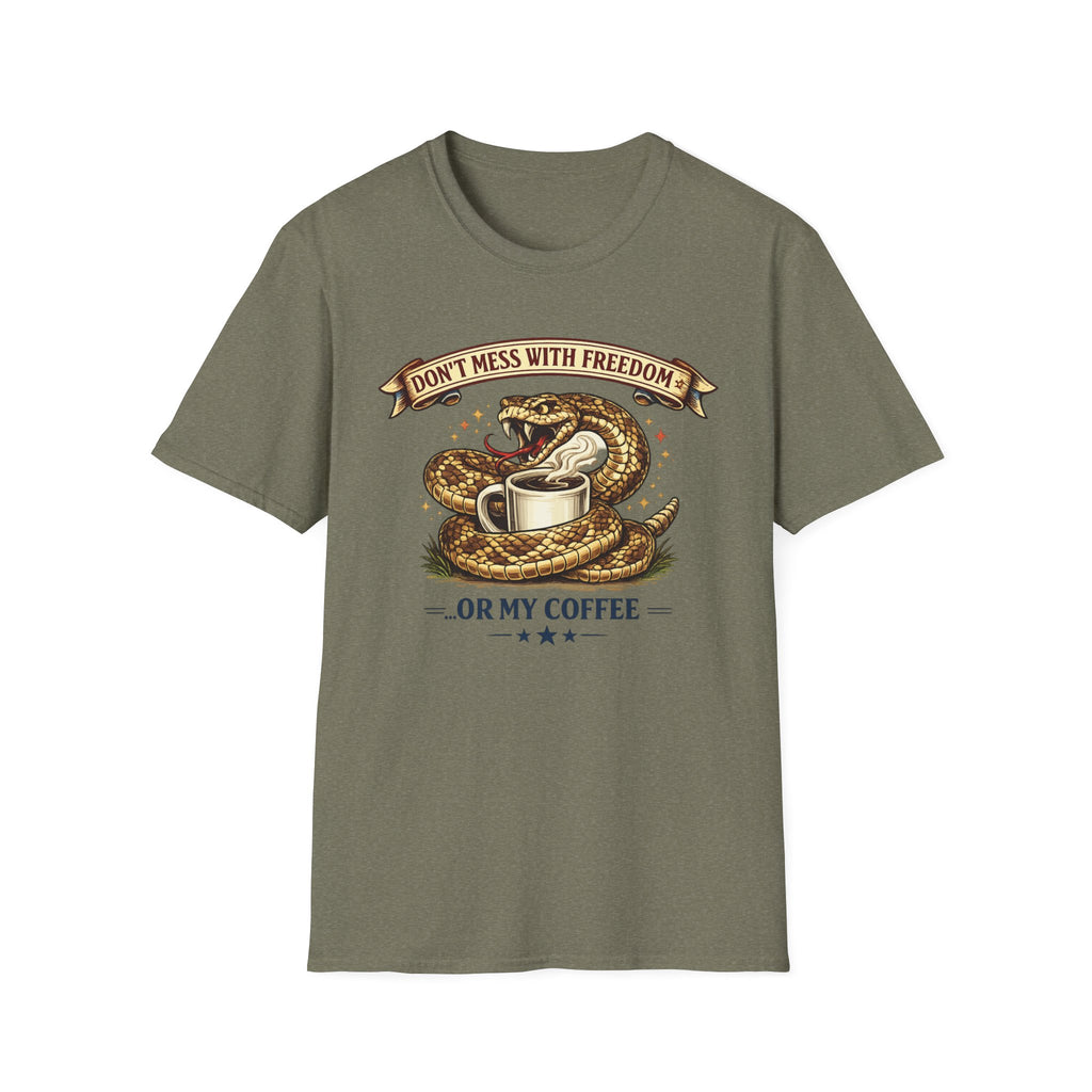 "Don't Mess with Freedom or My Coffee" T-shirt
