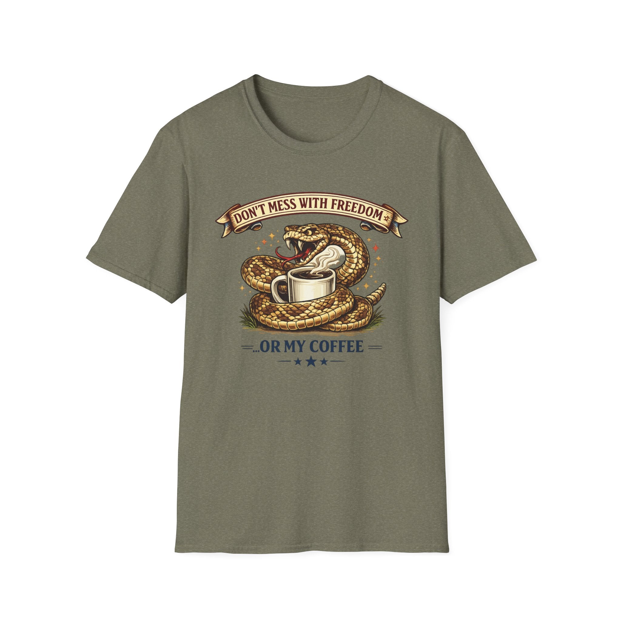"Don't Mess with Freedom or My Coffee" T-shirt