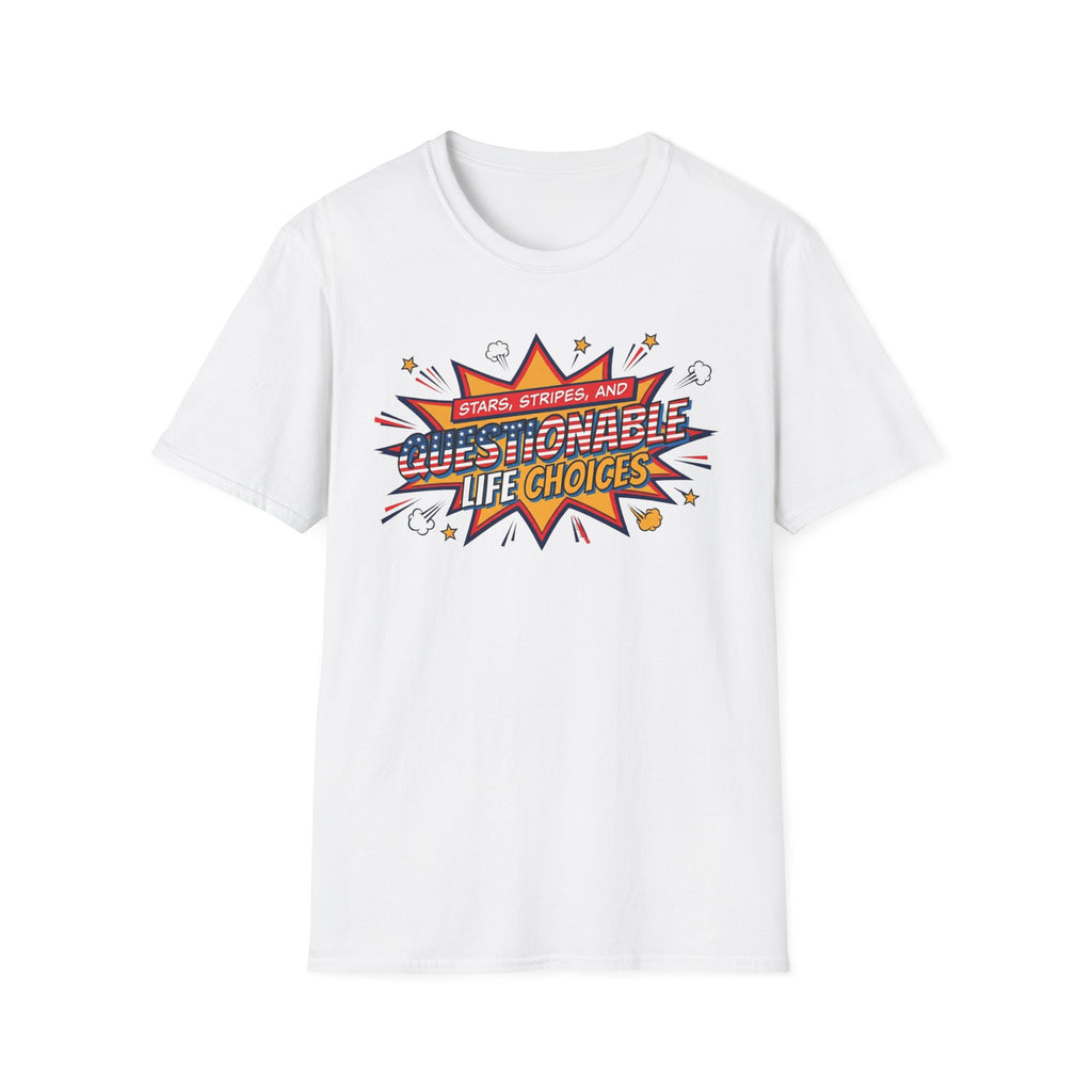 "Questionable Life Choices" Retro Comic T-Shirt