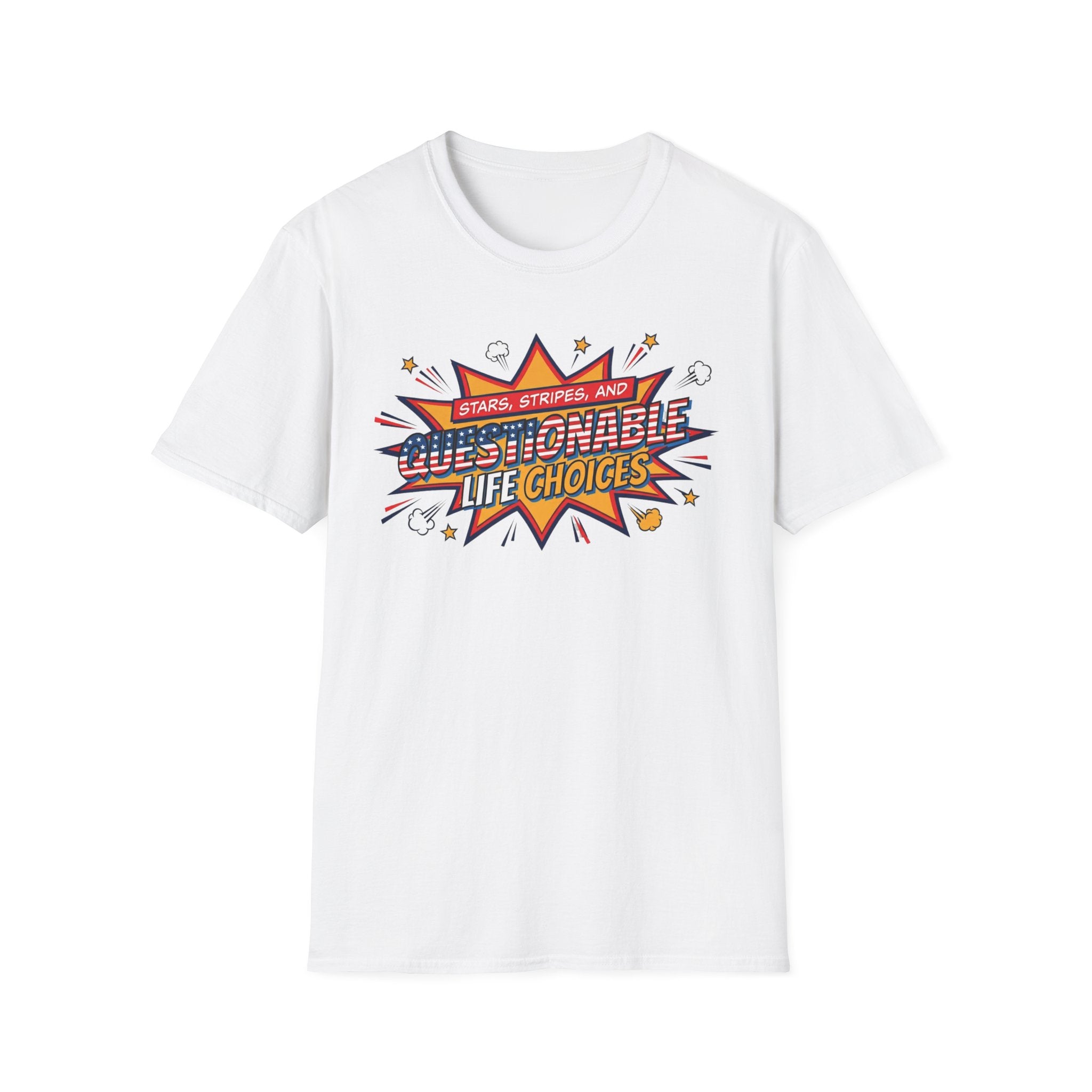 "Questionable Life Choices" Retro Comic T-Shirt
