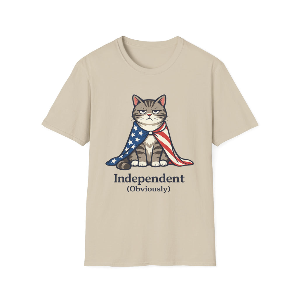 "Independent" Patriotic Cat T-Shirt