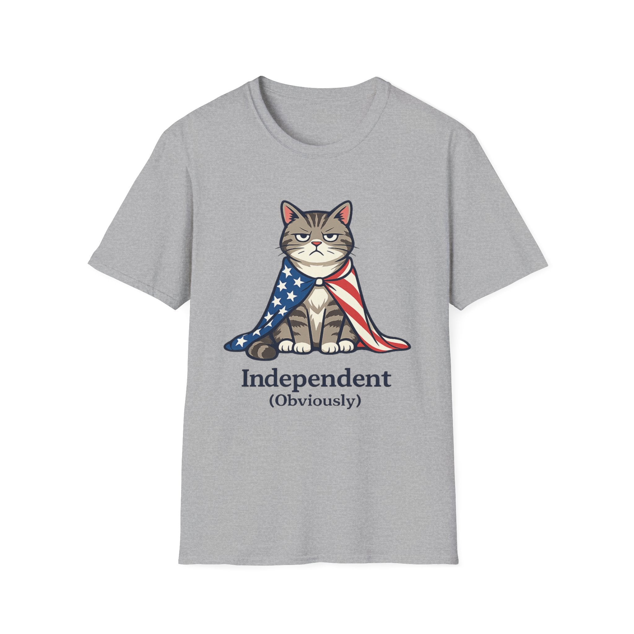 "Independent" Patriotic Cat T-Shirt